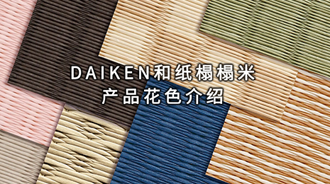 DAIKEN和纸榻榻米-产品花色介绍